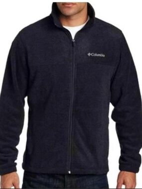 Columbia Men's Full-Zip Fleece Jacket - Black Large